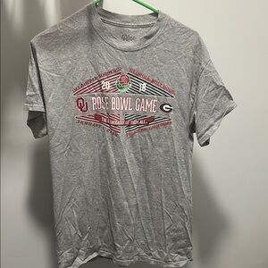 Gray Rose Bowl Game 2018 T-Shirt Georgia vs Oklahoma Men’s (Medium)